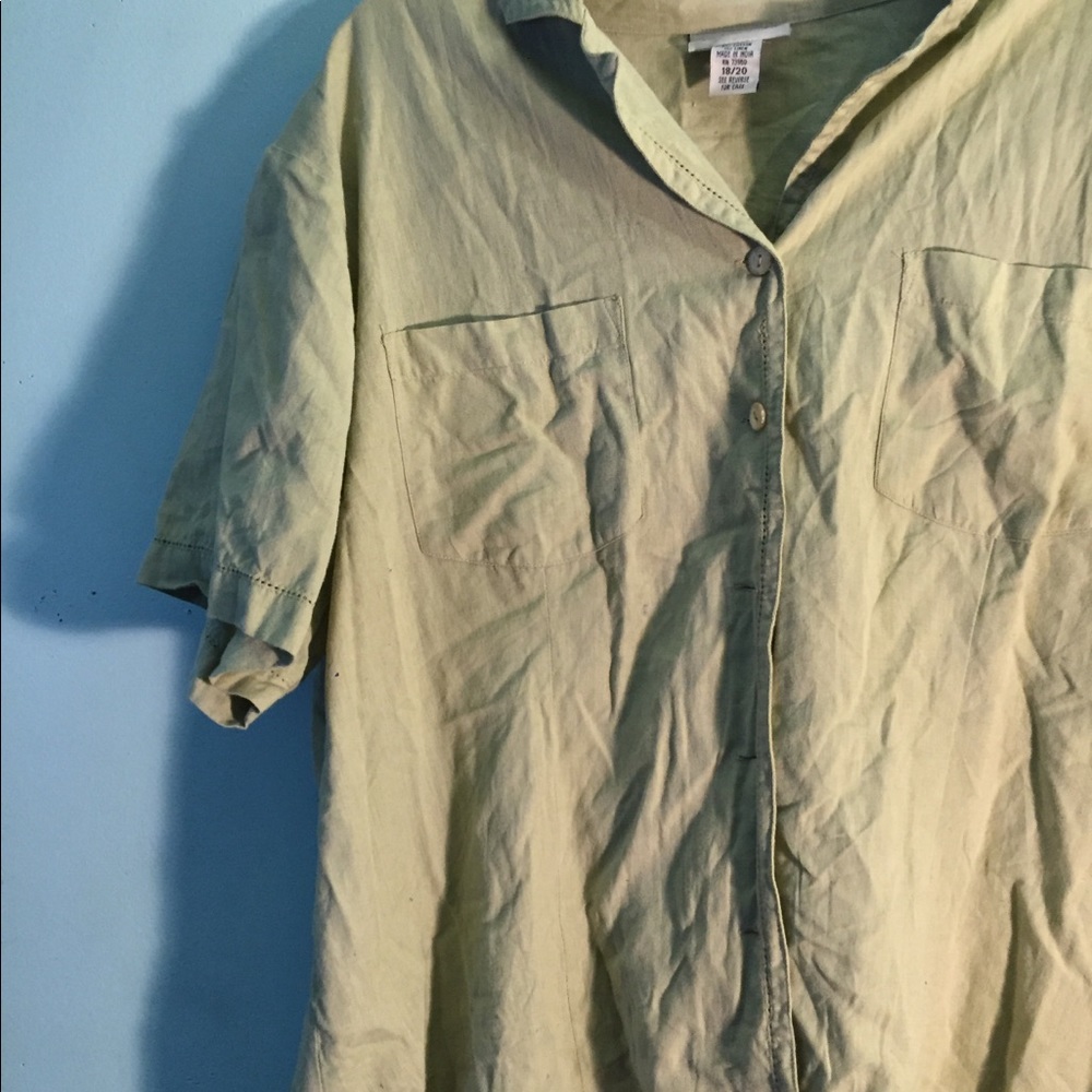 The Avenue 18W/20W Button Down Shirt - Picture 5 of 8